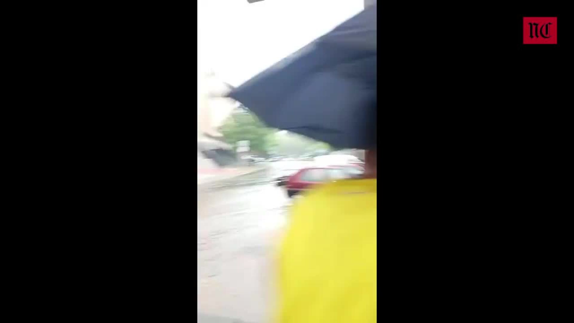 Una tromba de agua provoca pequeñas inundaciones en Segovia