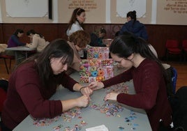 Puzzle Cross solidario en Paredes de Nava, el año pasado.
