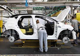 Cadena de montaje del Renault Captur en Valladolid en una imagen de archivo.
