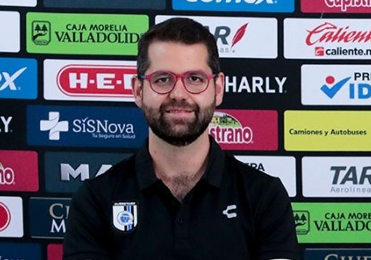 Gabriel Solares, durante su etapa como presidente corporativo de los Gallos Blancos de Querétaro.