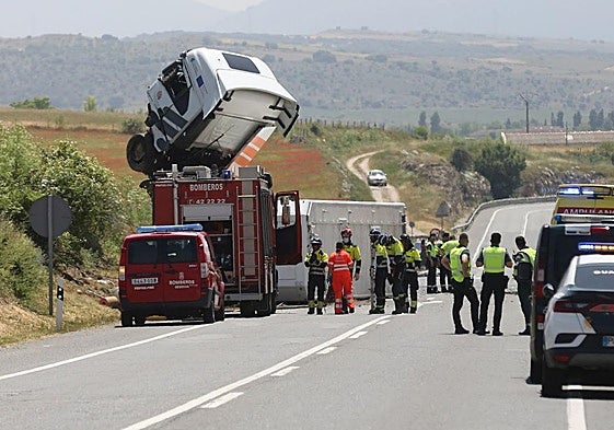 Accidente mortal en la N-110 en el término municipal de Segovia