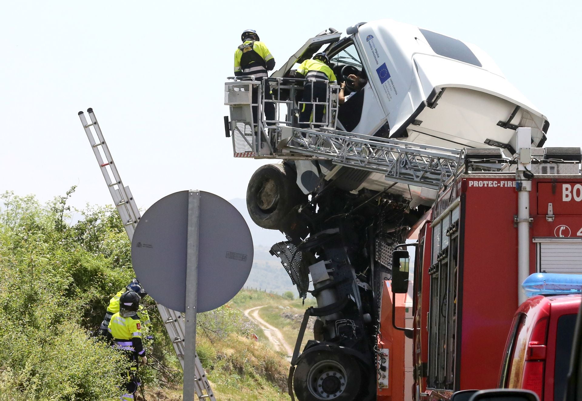 Fotos del accidente mortal en Segovia