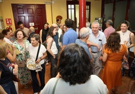 Un momento del encuentro en el Círculo.