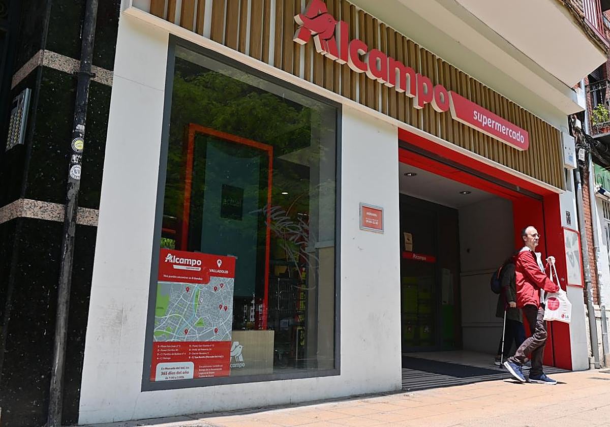Una tienda de Alcampo en Valladolid.