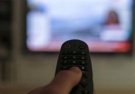 Un mando de televisión.