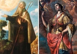 Representaciones de San Eliseo Profeta y Santa Digna de Córdoba.