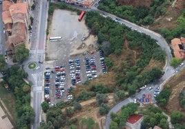 Vista aérea de los terrenos del Velódromo.