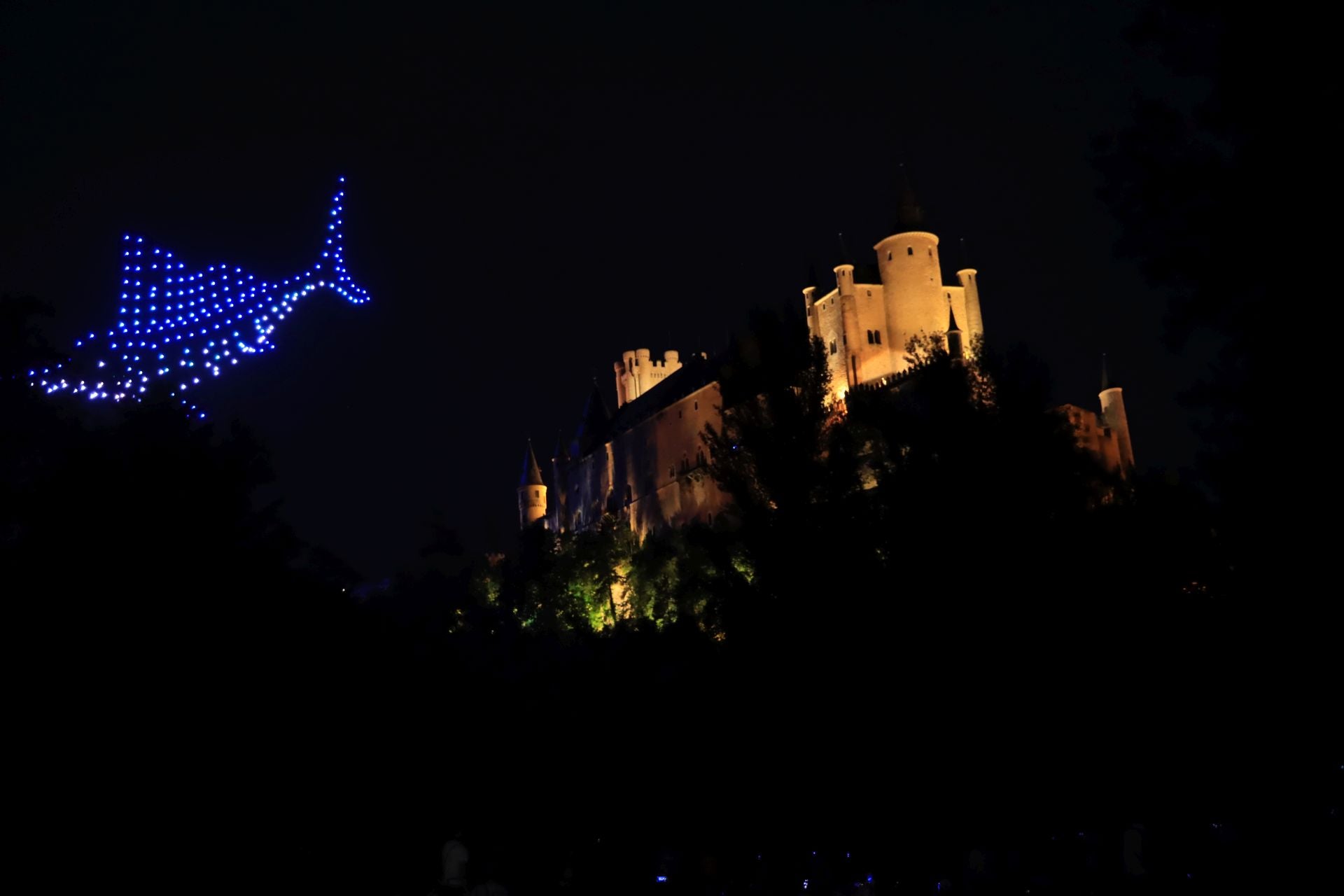 El espectáculo de drones por el Picnic Day, en imágenes