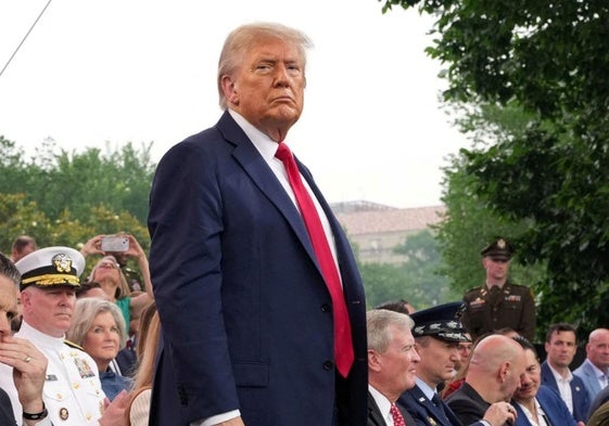 Imagen de archivo de Trump, autor de frases como: «he salvado el culo a ese», o «aquellos otros me besan el culo»