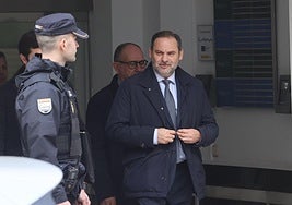 José Luis Ábalos, acudiendo a declarar el pasado mes de mayo.