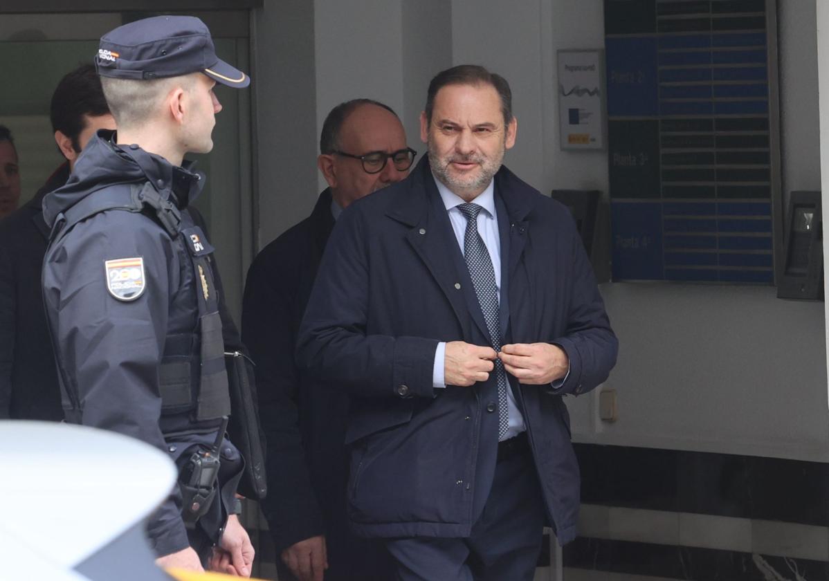 José Luis Ábalos, acudiendo a declarar el pasado mes de mayo.