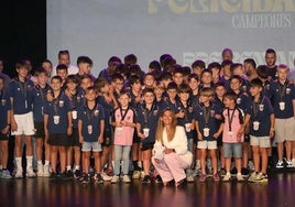 La cantera celebra la temporada con el reconocimiento del público, este lunes en el Teatro Ortega.