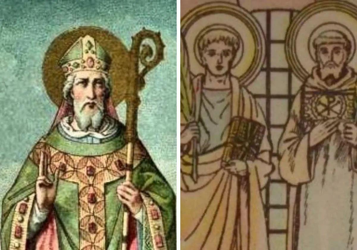 San Amando de Burdeos y San Marcelino y San Marcos de Roma.