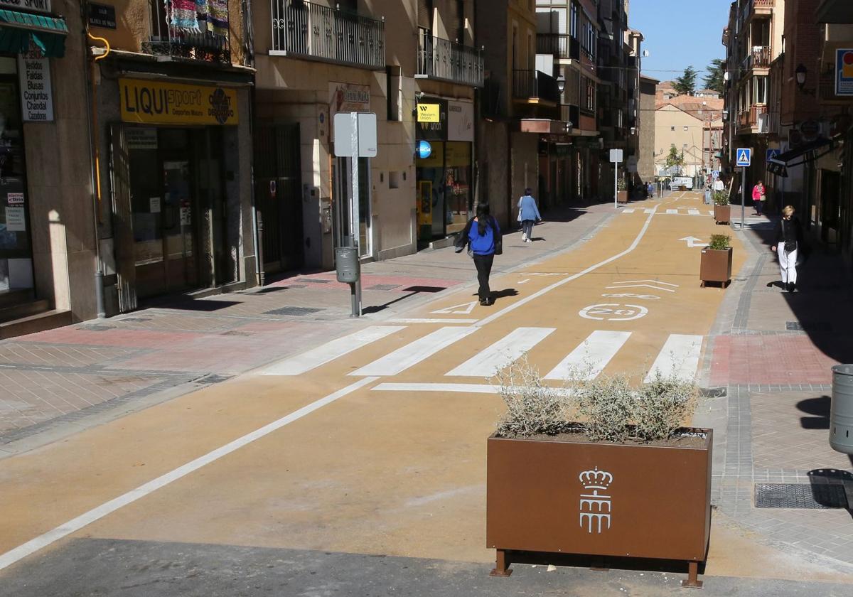 El bulevar peatonal de la calle Blanca de Silos, proyecto de fondos europeos más costoso ejecutado en 2024.