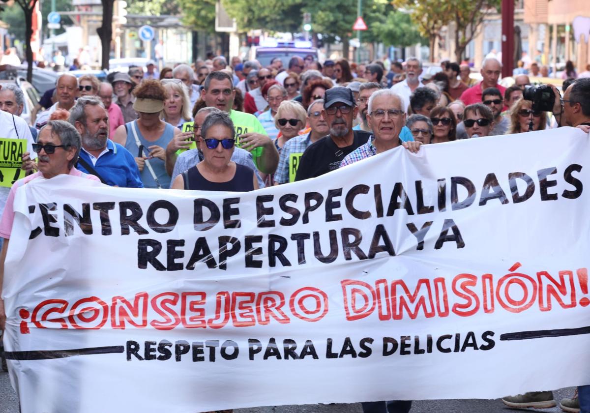 Delicias se planta: «La atención de tu médico es lo que más echas de menos»