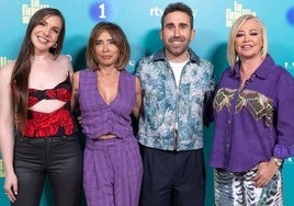 Inés Hernand, María Patiño, Aitor Albizua y Belén Esteban.