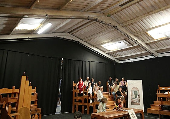 Vista general de la nave de Revenga donde Nao d'Amores desarrolla su actividad.