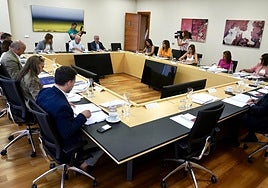 Reunión de la Junta de Portavoces este jueves en las Cortes de Castilla y León.