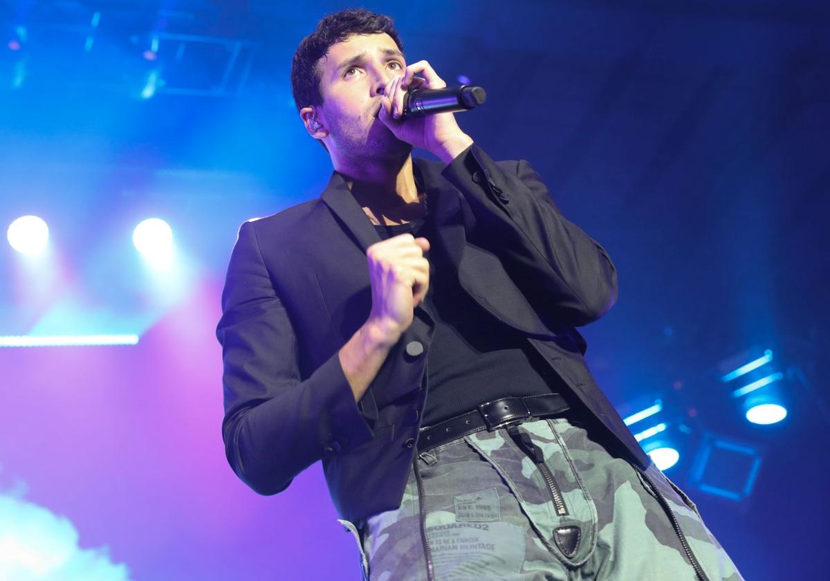 Sebastián Yatra, durante un concierto.