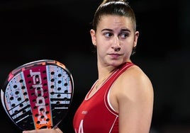 Alejandra Alonso, durante un partido de esta temporada.