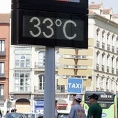 Imagen de archivo de un termómetro en Valladolid.