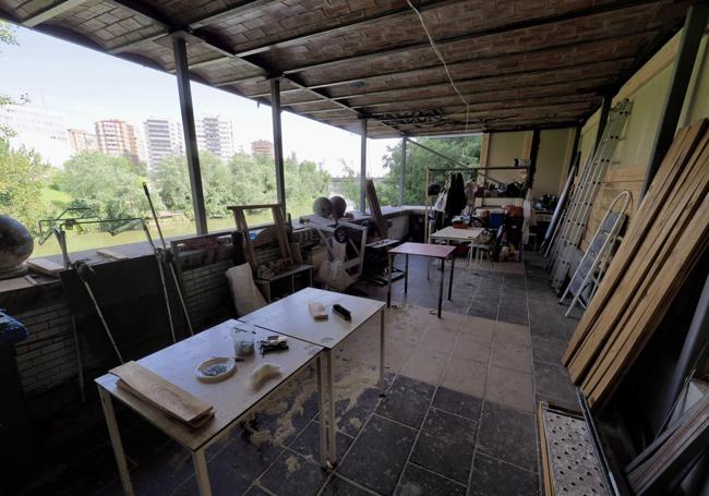 Interior del mirador, a falta de culminar los últimos detalles.