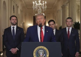 Trump se dirige a la nación sobre el ataque a Irán.