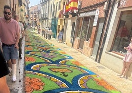 Así han sido las alfombras florales de Carrión en el Corpus