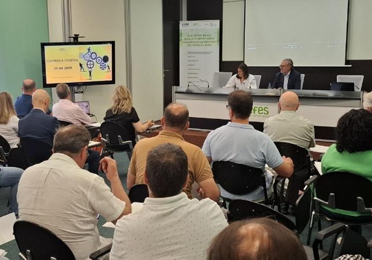 Un momento de la asamblea.