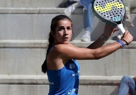Beatriz Caldera, en los preliminares del torneo vallisoletano en 2021.