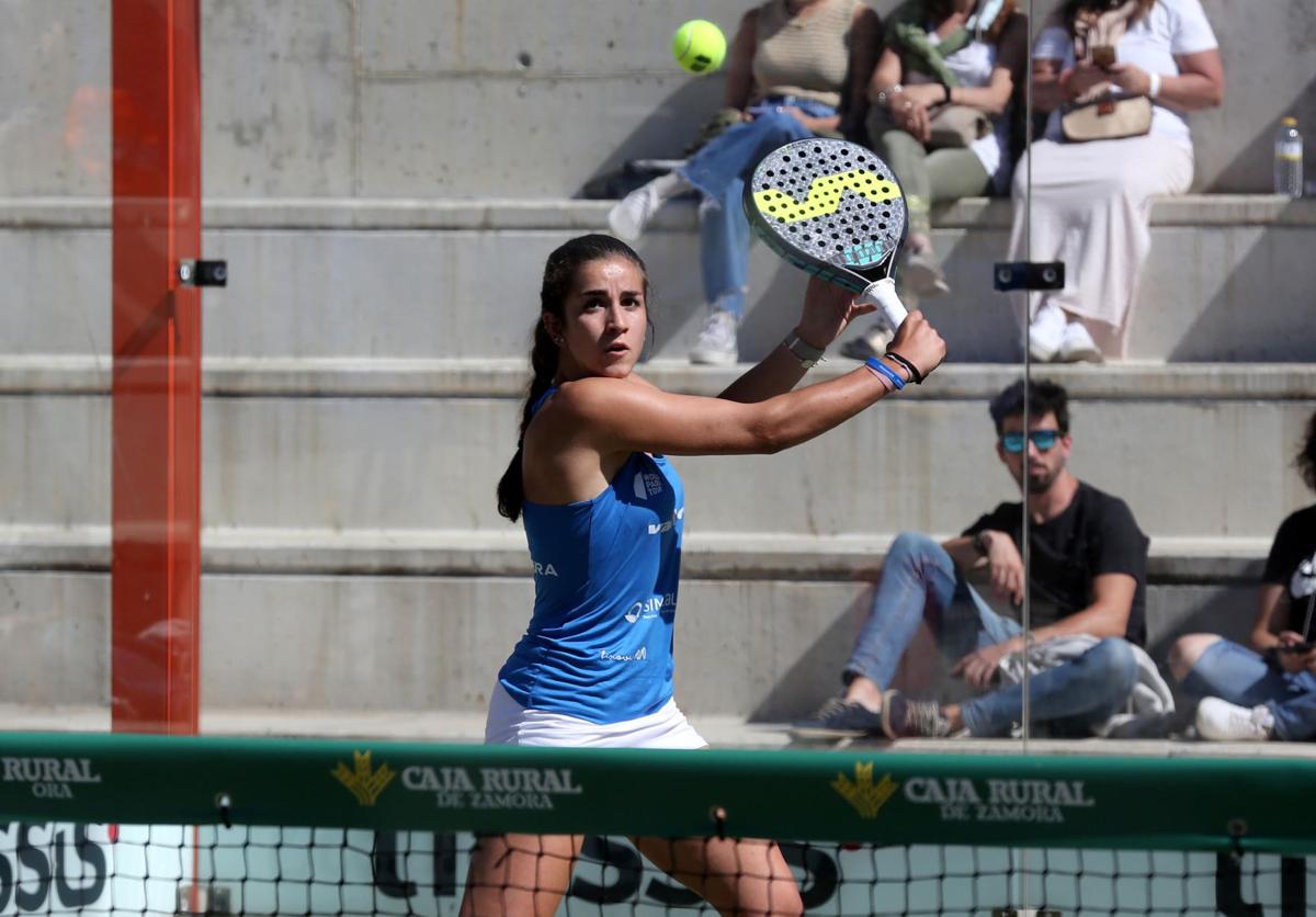 Beatriz Caldera, en los preliminares del torneo vallisoletano en 2021.