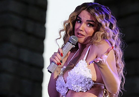 Melody, durante su concierto en Segovia este lunes.