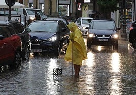 Tromba de agua registrada en Valladolid a primeros de junio.