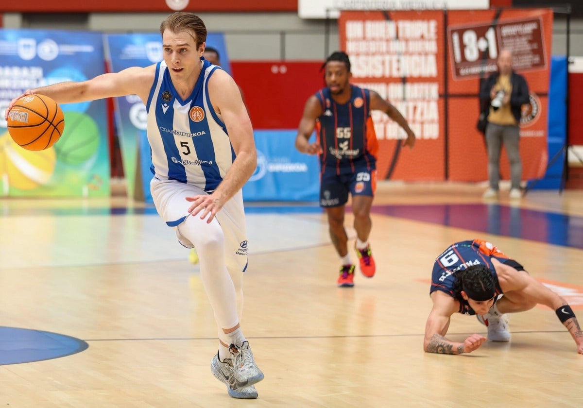 Josip Vrankic en un partido con Gipuzkoa esta temporada