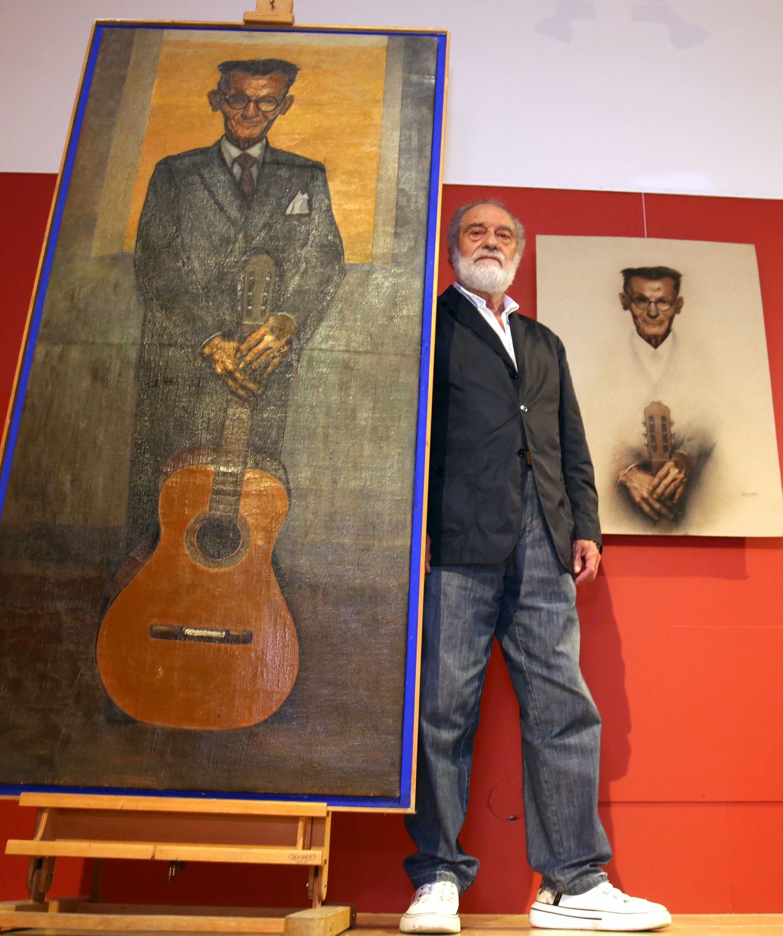 Fotos de la entrega de dos retratos de Agapito Marazuela