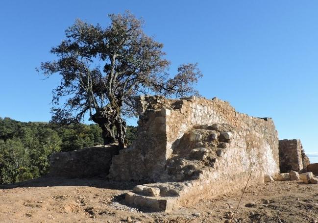 Trabajos de restauración en la zona del castillo.