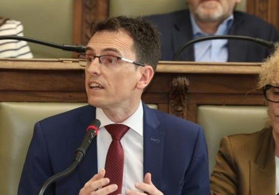 El portavoz del PSOE, Pedro Herrero, en una imagen de archivo.