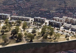 Simulación aérea del proyecto previsto para Las Lastras.
