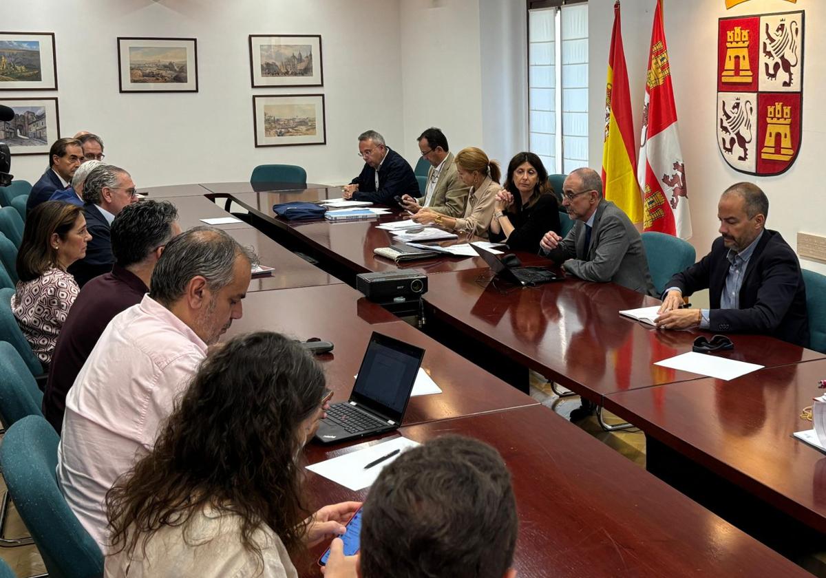 Un momento de la reuniónd de los agentes del Plan de Fomento.