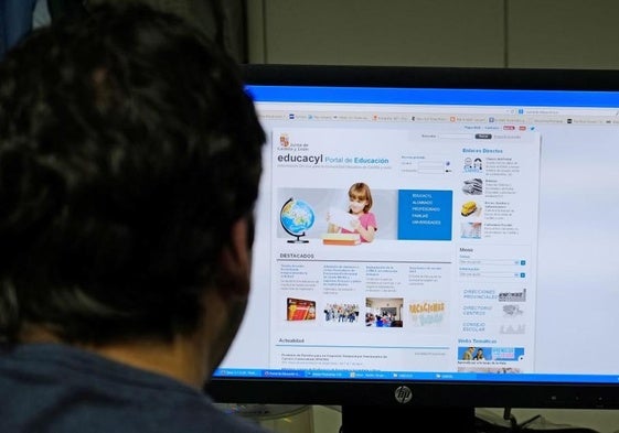 Página web de Educacyl, que sufrió un ciberataque hace unas semanas.