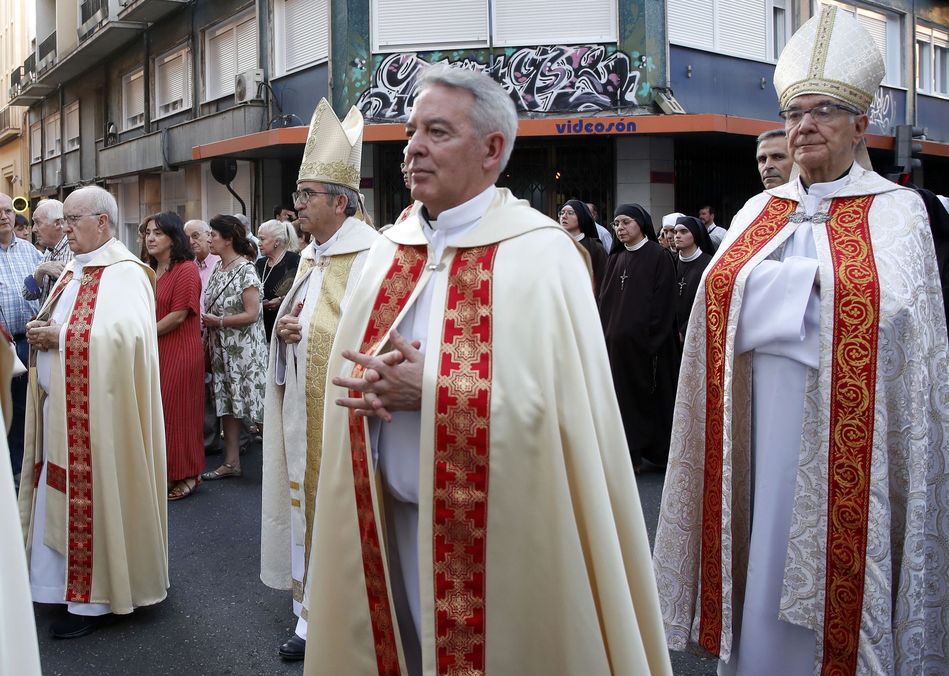Las imágenes de la procesión en honor al Sagrado Corazón de Jesús