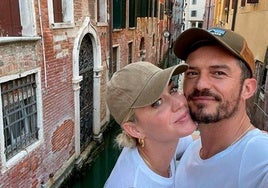 Katy Perry y Orlando Bloom, durante unas vacaciones en Venecia.