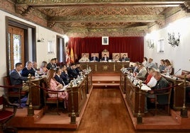 Pleno de la Diputación de Valladolid.