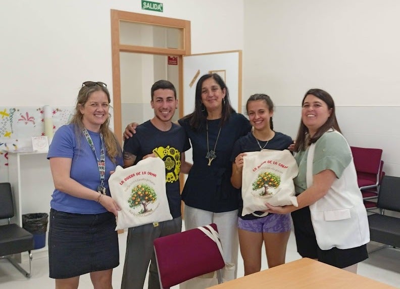 Miembros del CD Chañe participantes en el proyecto.