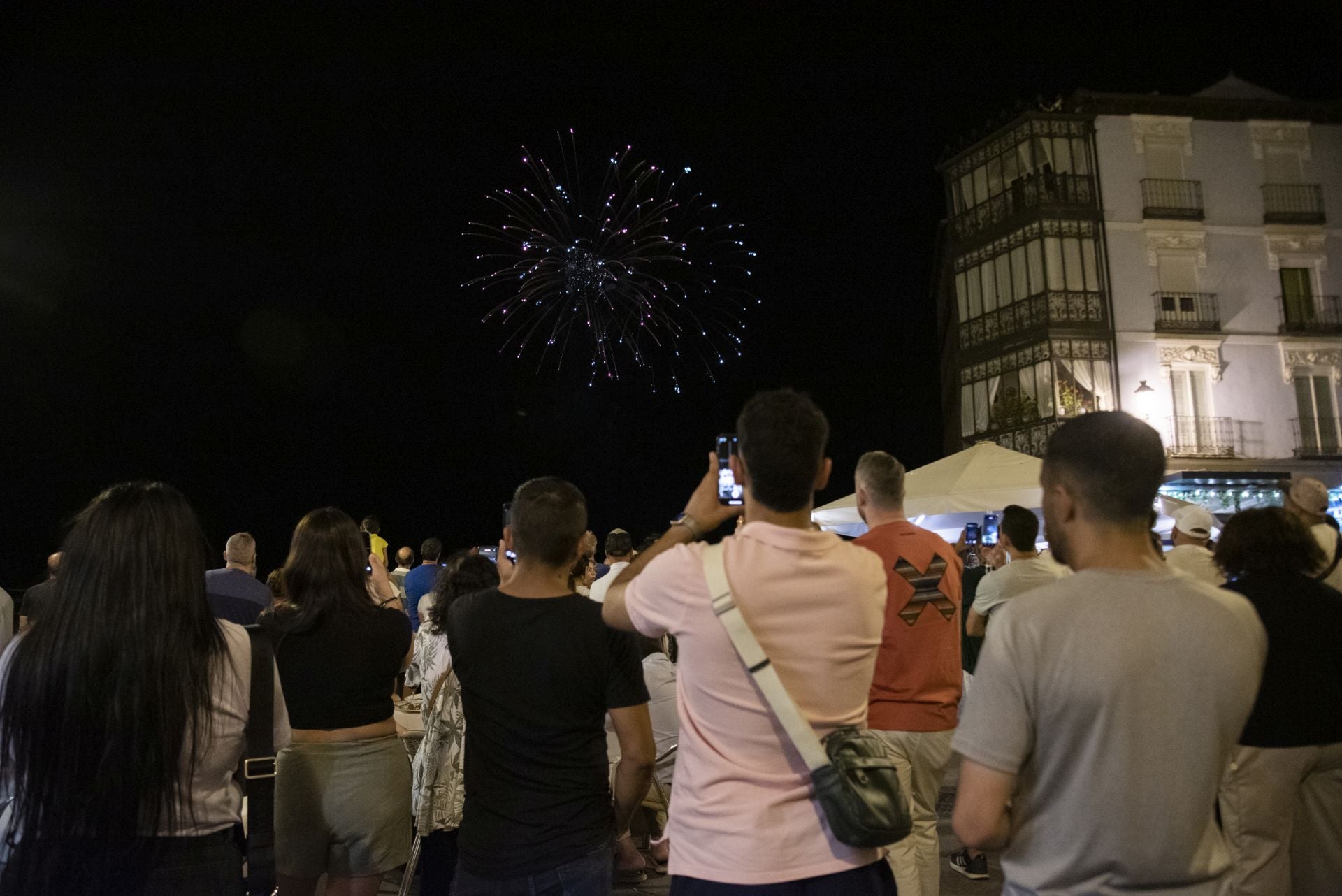 Fotos del espectáculo de fuegos artificiales en Segovia