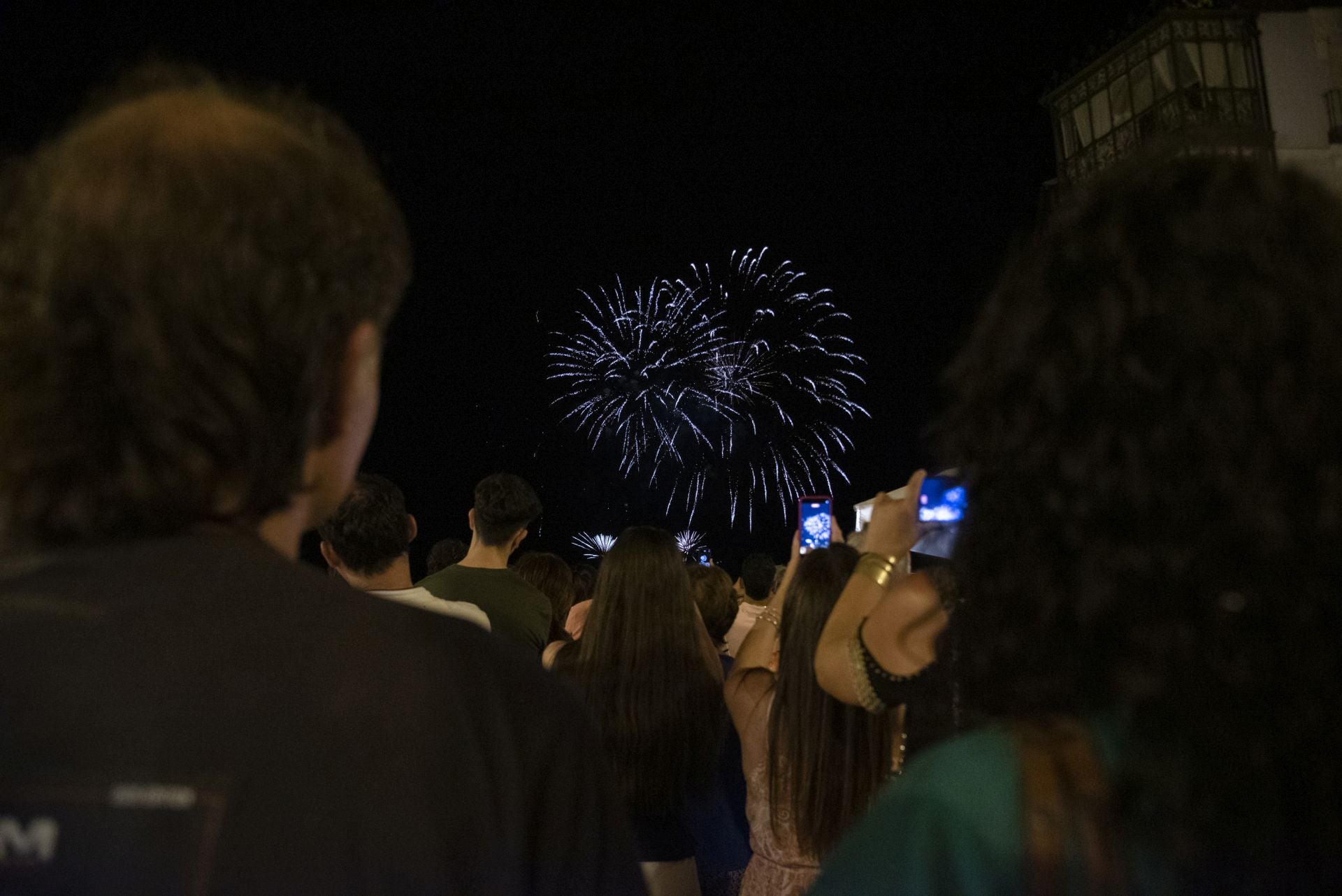 Fotos del espectáculo de fuegos artificiales en Segovia