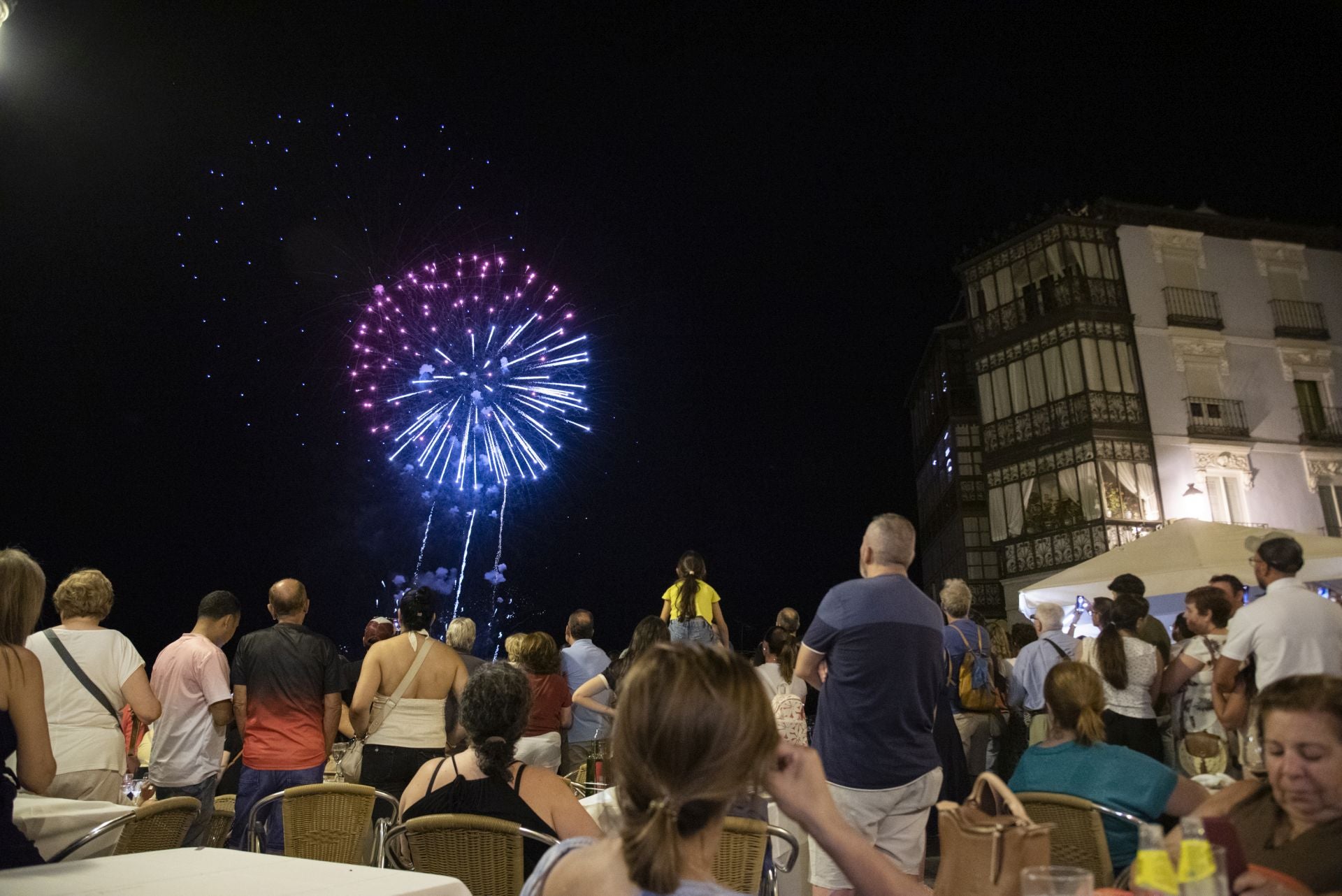 Fotos del espectáculo de fuegos artificiales en Segovia