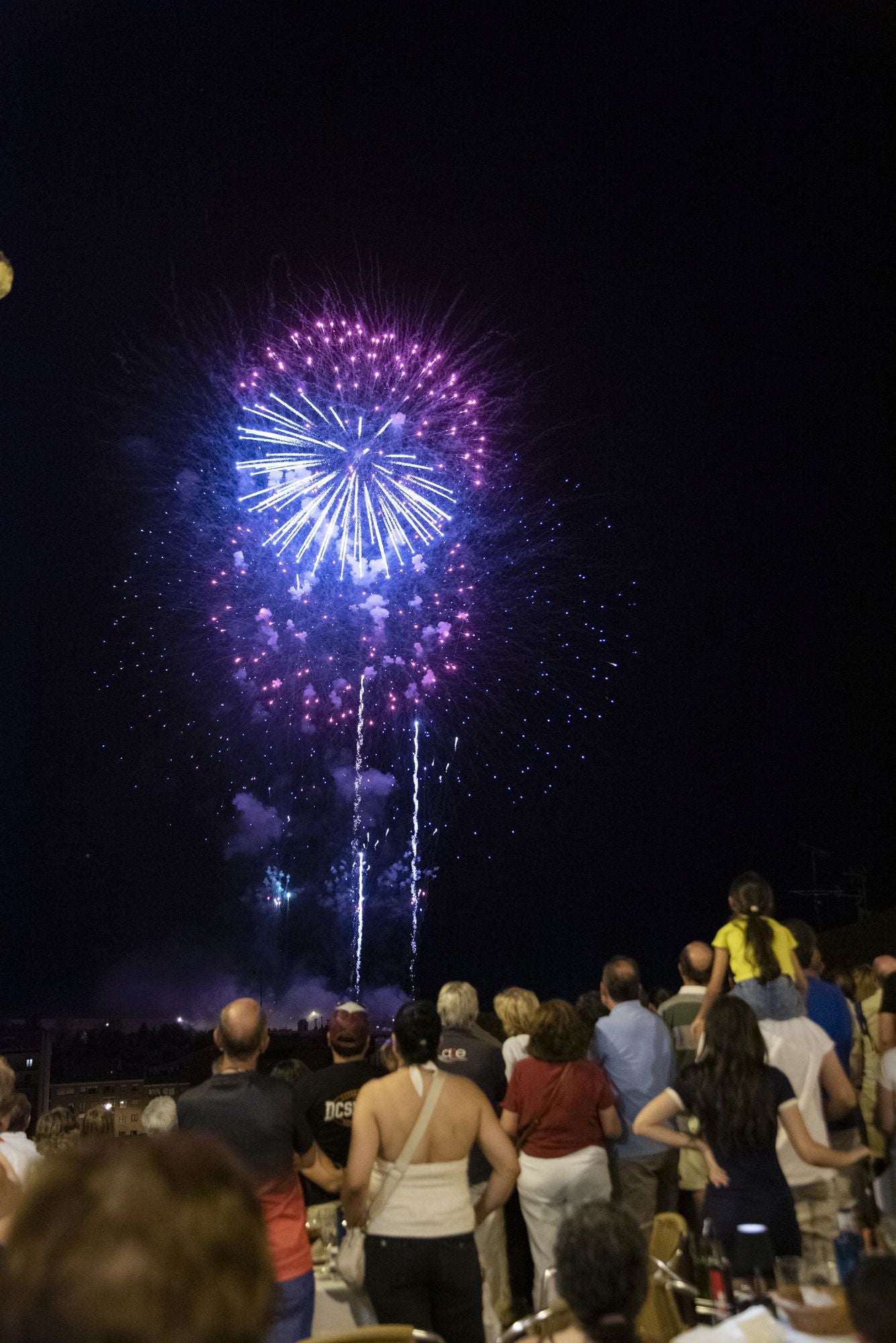 Fotos del espectáculo de fuegos artificiales en Segovia