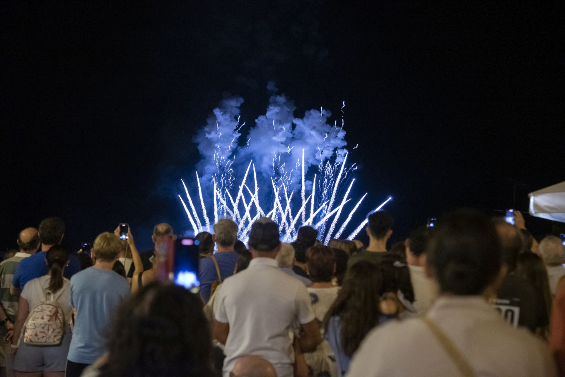Fotos del espectáculo de fuegos artificiales en Segovia