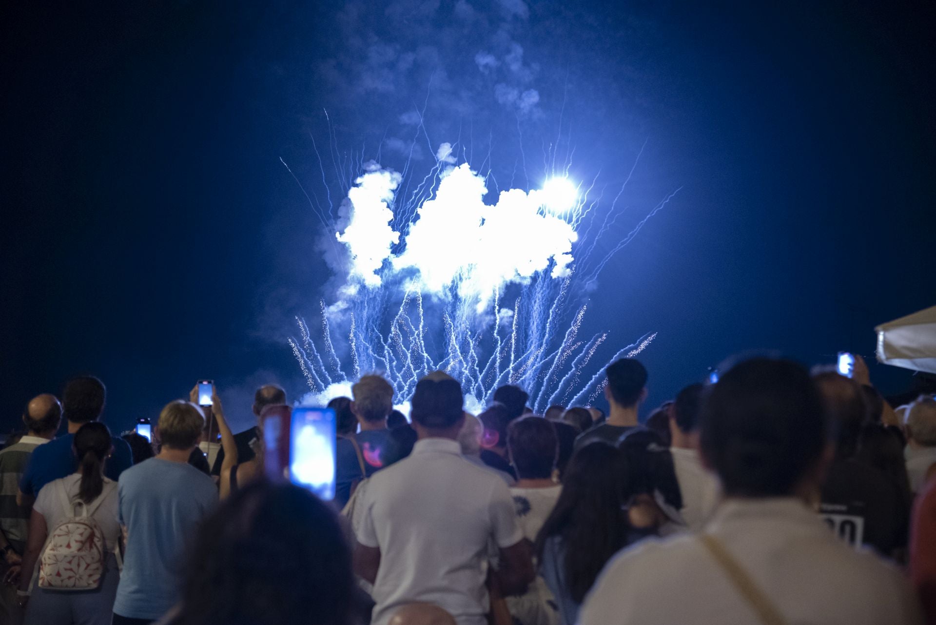 Fotos del espectáculo de fuegos artificiales en Segovia
